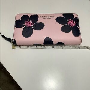 Kate Spade Pink with Black Floral Wallet
